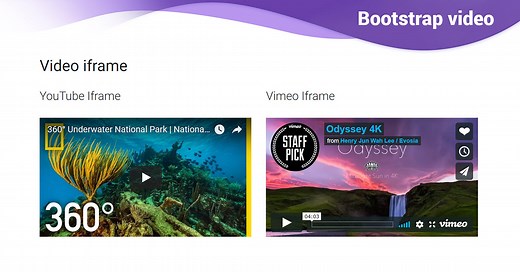 Bootstrap Video - free examples, templates & tutorial
