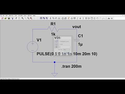 LTspice simulation | Examples in LTspice | RC Circuits | SPICE simulation