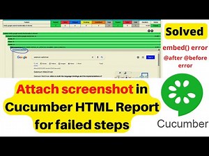 How to attach screenshot in cucumber-html report | How to embed screenshot in Cucumber JVM report |