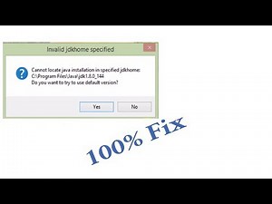 How To Fix Cannot Locate Java Installation In Specified Jdkhome | invalid jdkhome specified Fixed