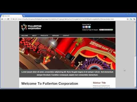 5 - Introduction to Expression Web 4 Tutorial