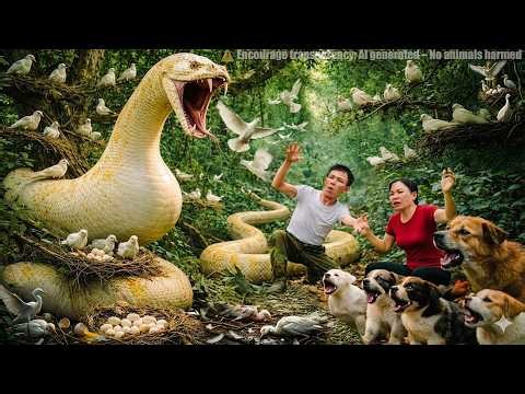 72 Hours Horror 😱 Giant Albino Python Attacks Bird Nest – What Happens Next Will Shock You!