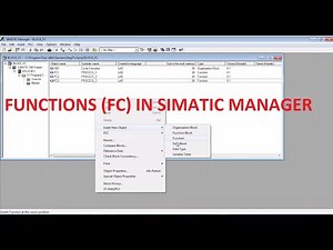 FUNCTION (FC) IN SIMATIC MANAGER 5.6