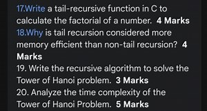 Write a tail-recursive function in C to calculate the factorial... | Filo