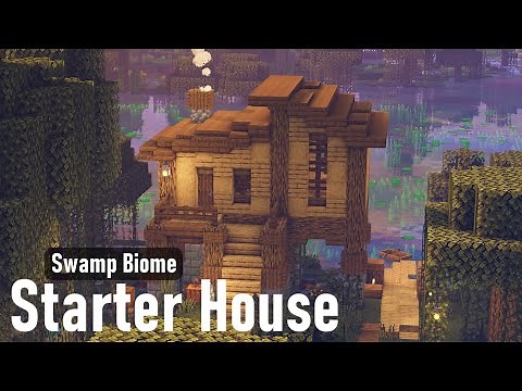Minecraft | How to Build a Simple Swamp Starter House