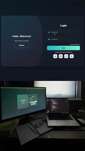 Simple Login Page UI | HTML, CSS & JavaScript