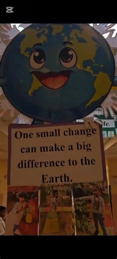  The corridors of Grades I & II echo with a powerful Earth Day...