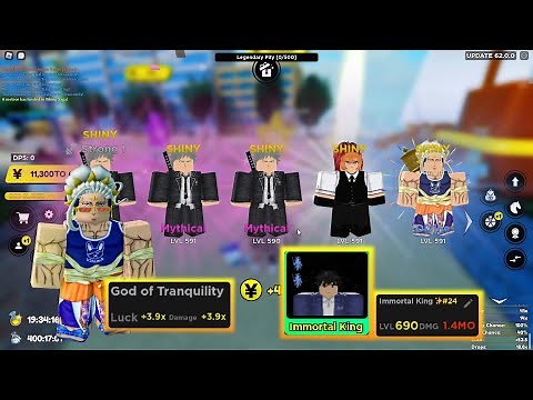 Update62!! Max Open New Divine [ GOD OF TRANQUILITY ]!! Code!! Anime Fighters Simulator