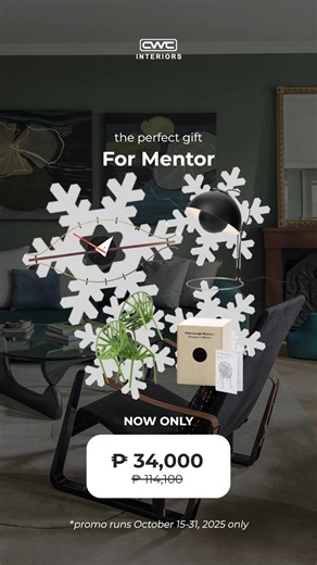 The holidays are right around the corner, and we’ve wrapped up the perfect gifts from your favorite pieces. ✨ Don’t be late for Christmas, shop now at CWC. Offer ends on October 31, 2025. | CWC Interiors