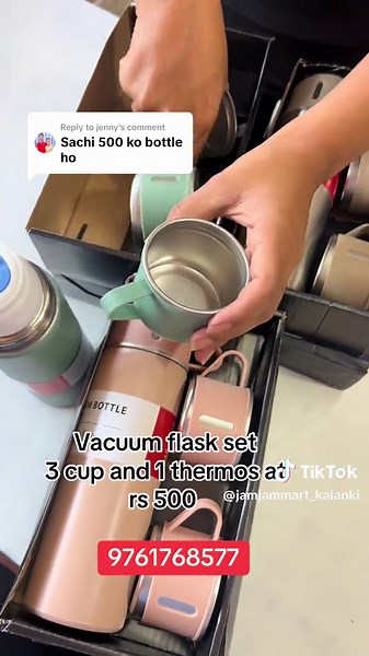 Affordable Vacuum Flask Set for Only Rs 500