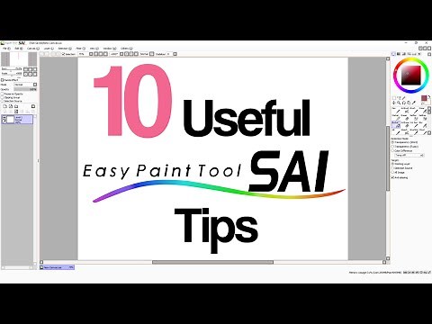 10 Useful PaintTool Sai Tips