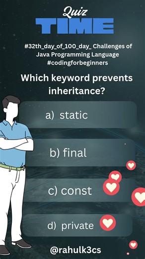 #32th_day_of_100_day_ Challenges of Java Programming Language #cdingforbeginners