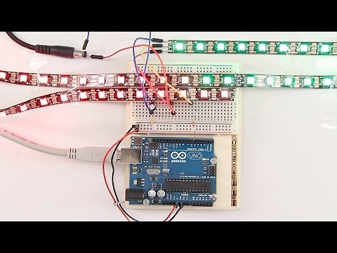 Arduino mit WS2812B Neopixel RGB LED Streifen