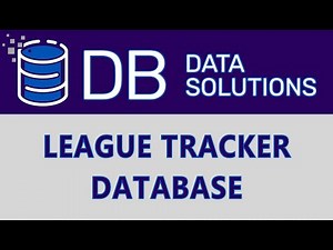 Microsoft Access Sports League Tracking Database