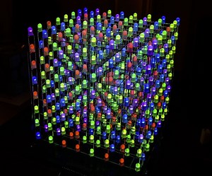 8X8X8 3D RGB LED Cube