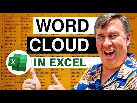 Excel Word Cloud Using Copilot And Python In Excel - Episode 2656