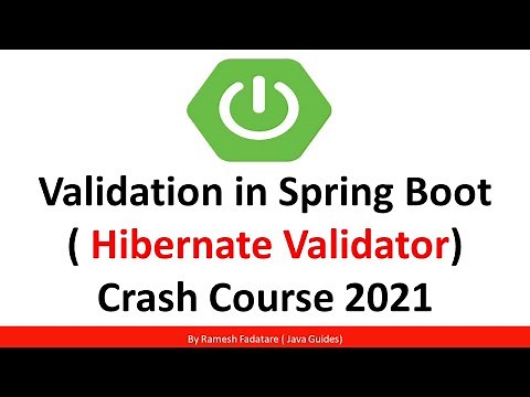 Validation in Spring Boot | Hibernate Validator | Crash Course