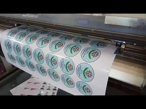 Vinyl Sticker Printing and Cutting (Roland Printer)