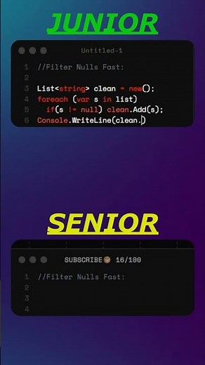 Senior Vs Junior | C# Dev