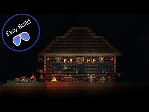 Terraria Tutorial Bar/Tavern Easy Survival Build