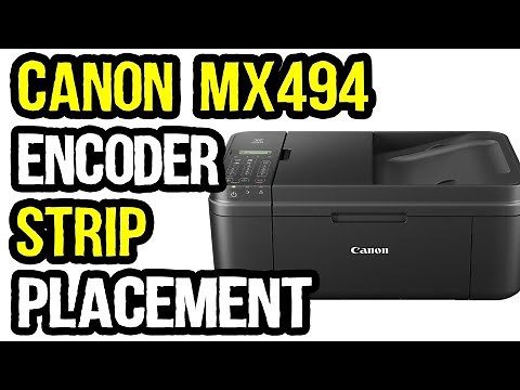 Transparent Encoder Strip Placement in Canon and Hp Printers