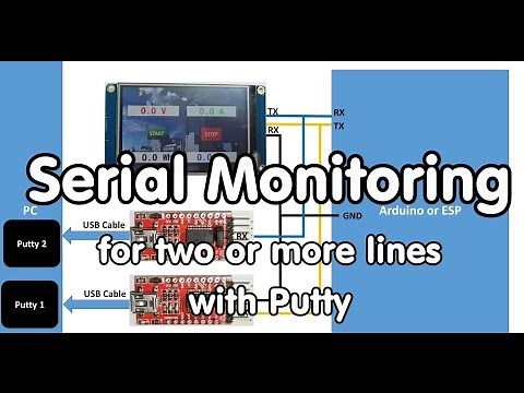 #73 Serial Monitoring your Arduino or ESP8266 with Putty (Tutorial)