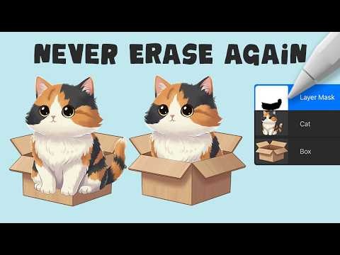 How to use LAYER MASKS in Procreate (Easy Beginner Guide)