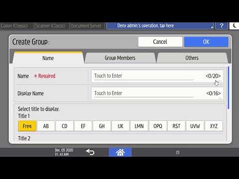 Managing the Address Book on Your Ricoh/Savin IM Series Device