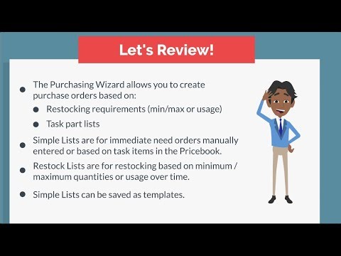 Knowledge Break - Purchasing Wizard