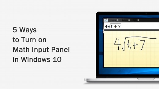 5 Ways to Launch Math Input Panel in Windows 10