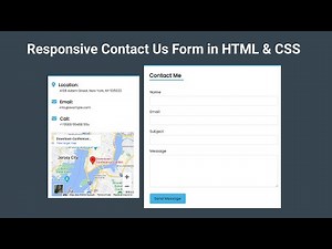 Responsive Contact Us Form in HTML and CSS