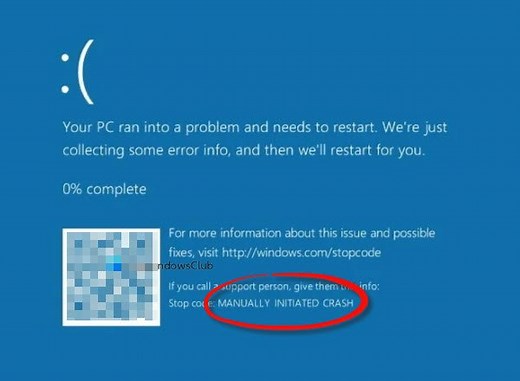 How to force a Blue Screen Of Death in Windows 11