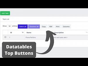 How to Remove/Customize Datatables Buttons