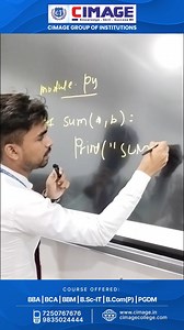What is Module in Python | Full Explanation by Student | #trending #python #programing | Cimage College, Patna | Facebook