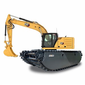 [Hot Item] Cat River and Land Construction Machinery Swamp Buggy Excavator with Strong Pontoon"