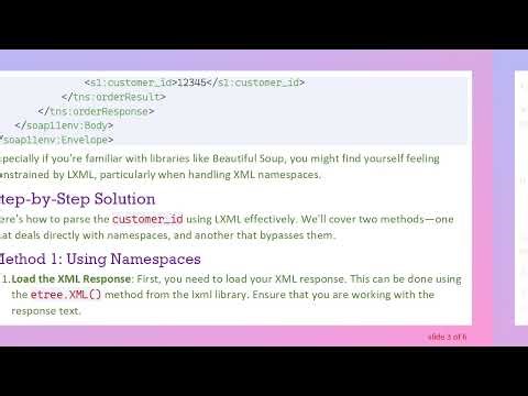 How to Parse customer_id from SOAP Response in Python Using LXML