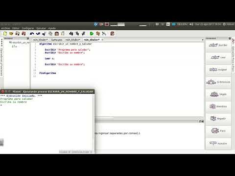PSeInt - Escriba un nombre y saludar