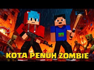 KITA BERTAHAN HIDUP DI DUNIA ZOMBIE SUSAH BANGET DI MCPE