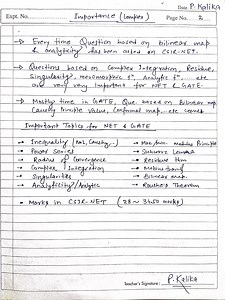 Complex Analysis Handwritten Study Material