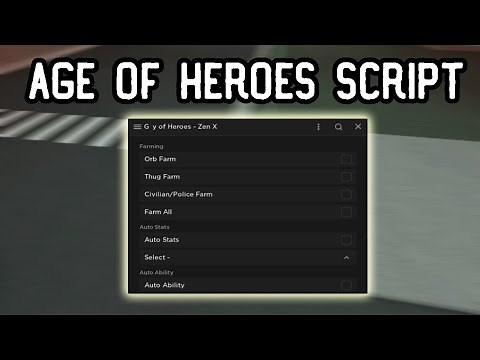 Age Of Heroes Script - (AutoFarm, AutoStats, AutoOrb)