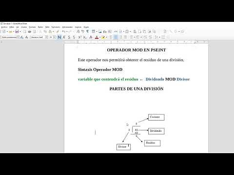 USO DEL OPERADOR MOD EN PSEINT