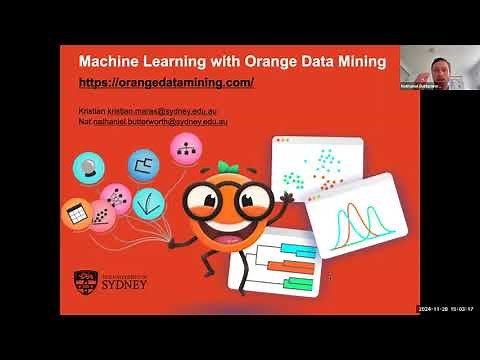 Machine Learning and Data Mining with Orange - Sydney Informatics Hub