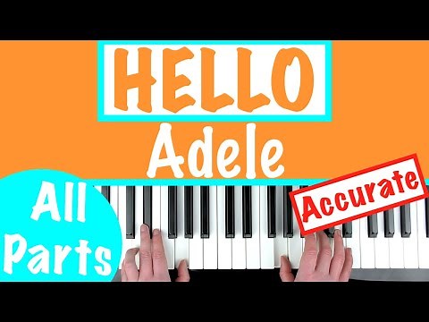 HELLO by Adele Piano Tutorial [chords accompaniment]