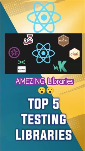 Top 5 React Testing Libraries #pythonanddjangofullstackwebdeveloper