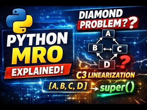 Python’s Diamond Problem Explained 🐍 | MRO Finally Makes Sense