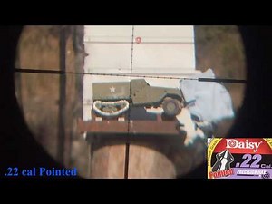 Can a .22 cal. pellet gun STOP an ARMORED RC Truck? Part 2: Pointed Pellets Penetration Test DIY WPL