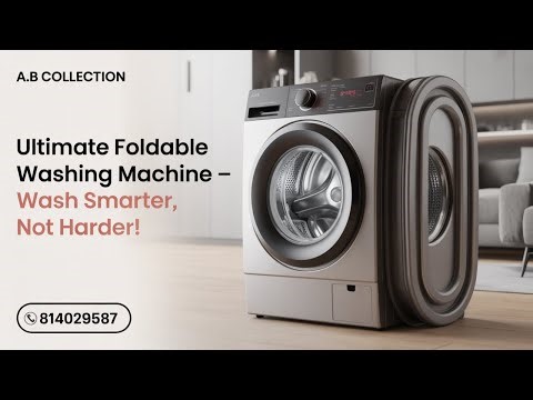 Ultimate Foldable Washing Machine – Wash Smarter, Save Space!"