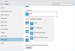 How to set or change the default Media Player in Windows 11
