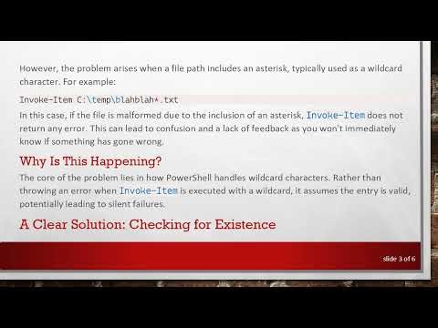 How to Ensure Invoke-Item in PowerShell Produces Errors When Expected