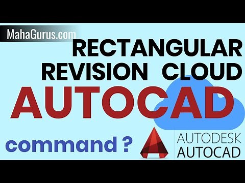 Shortcut to Draw Rectangular Revision Cloud in Autocad- Rectangular Revision Cloud Autocad Tutorial